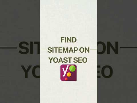 Find Your Sitemap on Yoast SEO: A Quick Tutorial #shorts